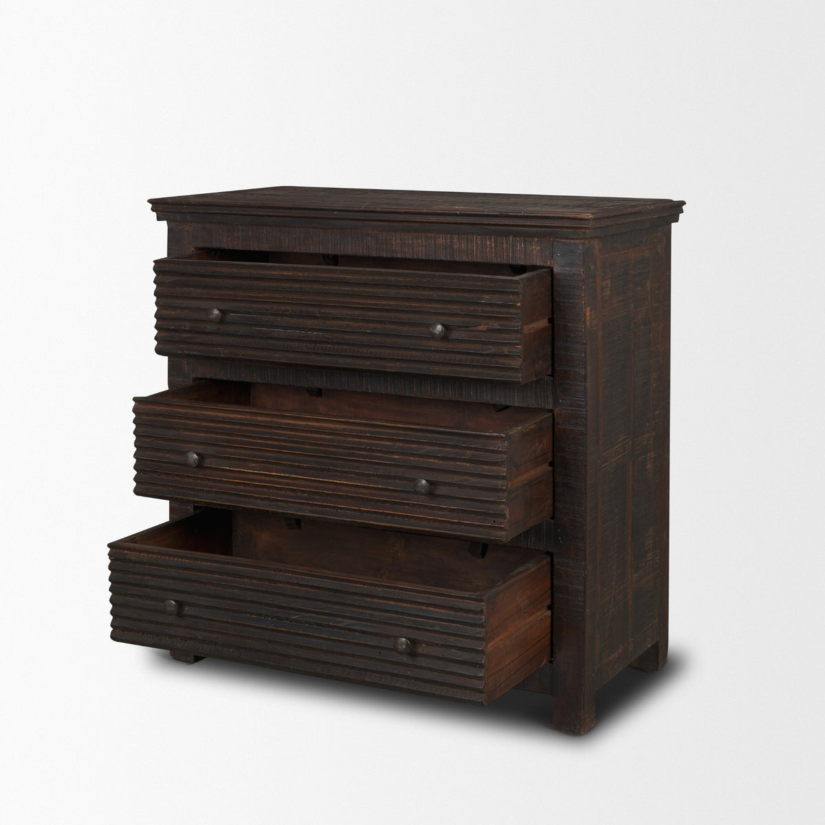 Rhett Reclaimed Wood 3 Drawer Cabinet
