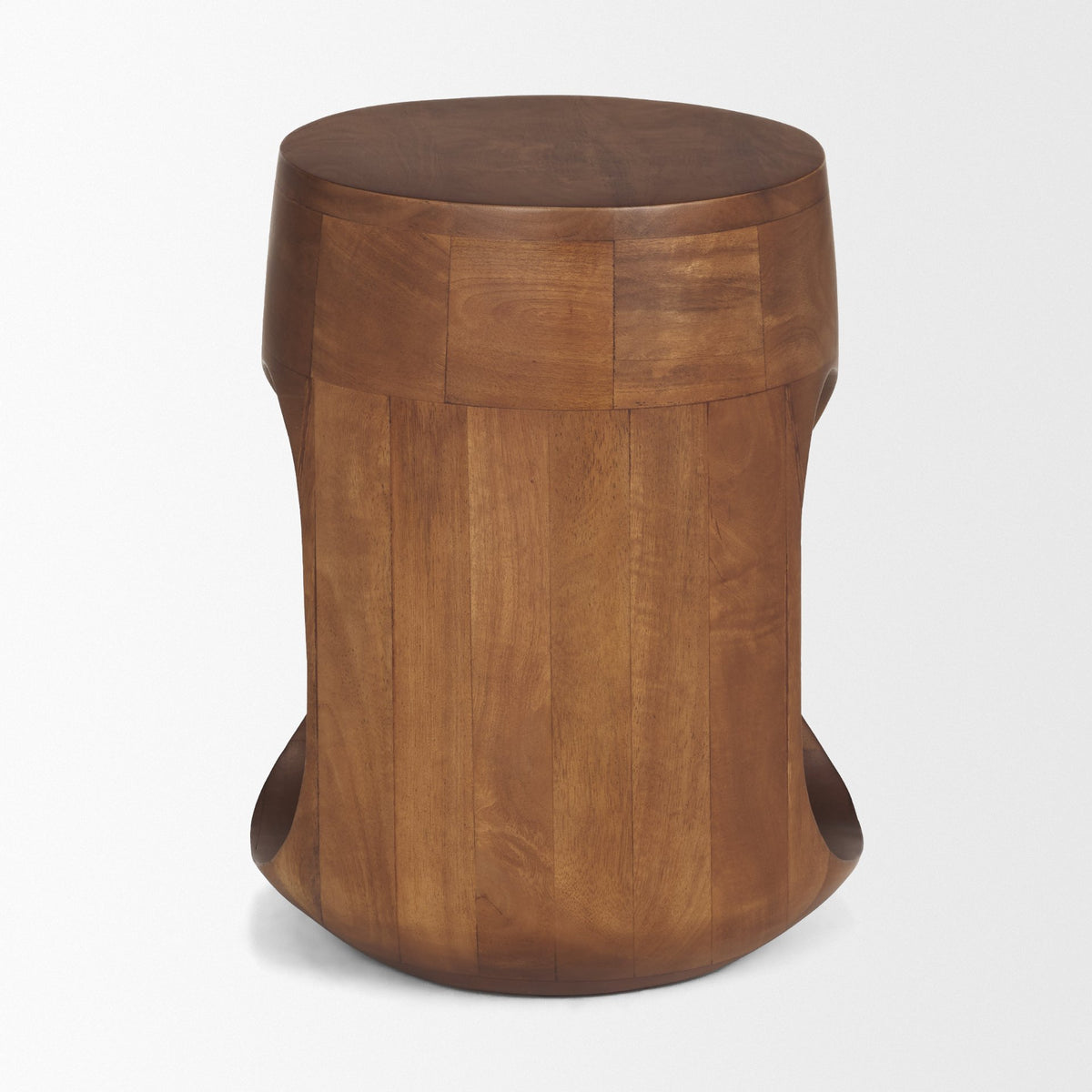 Cove Mid‑Brown Solid Mango Wood Side Table