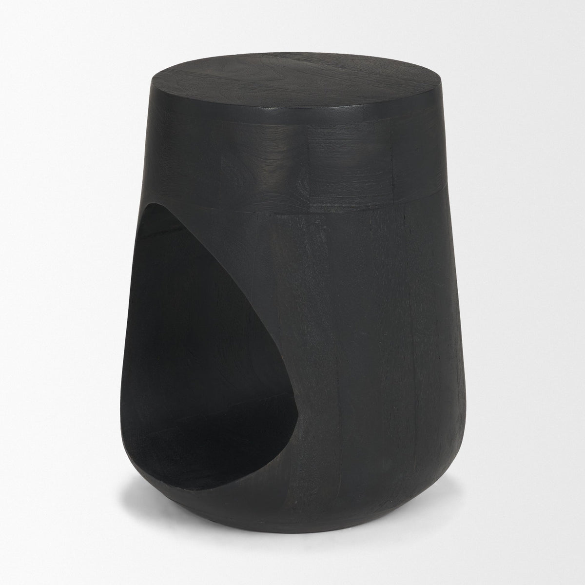 Cove Dark Brown Solid Mango Wood Side Table