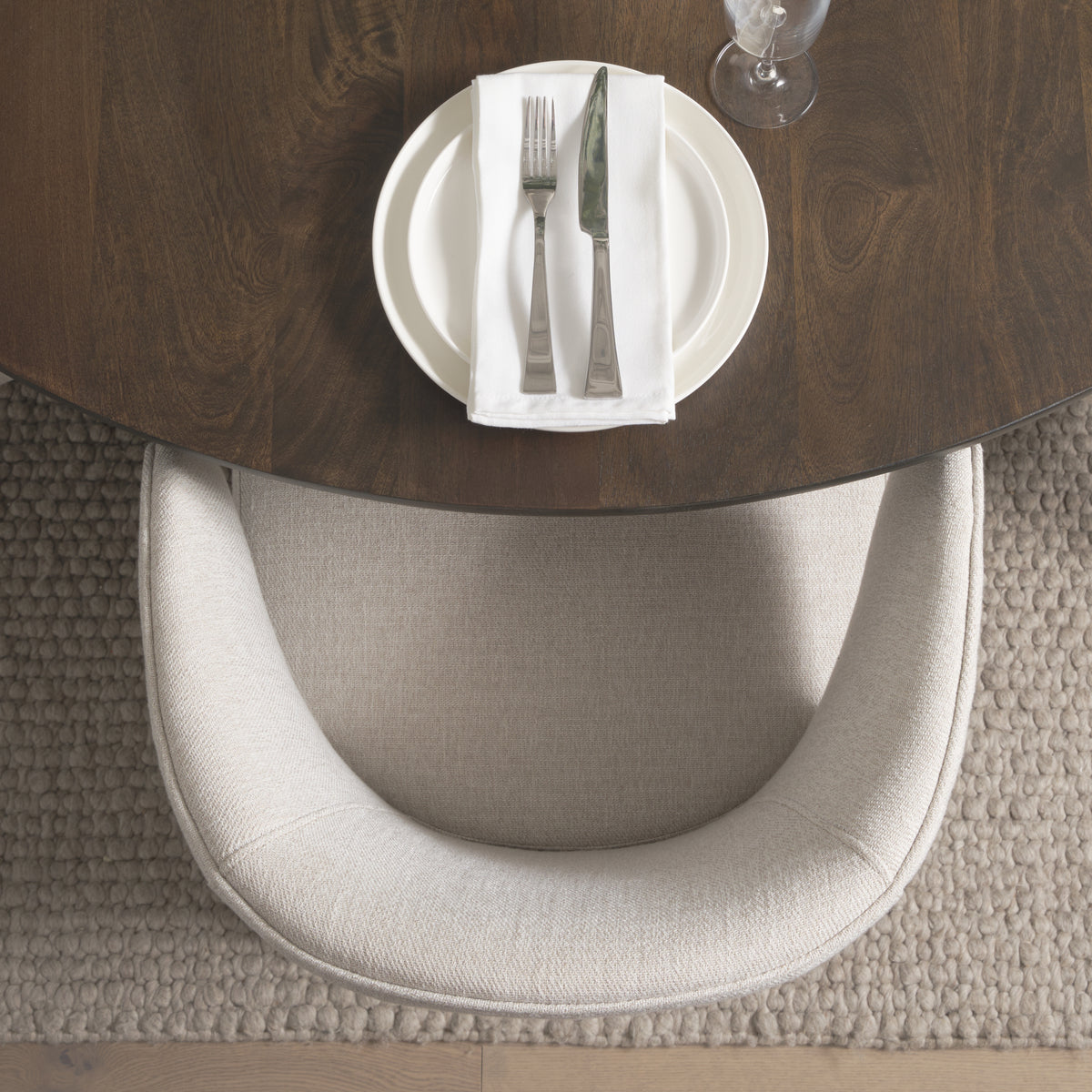 Terra Fluted Dining Table with Niles Chairs and Terra Sideboard