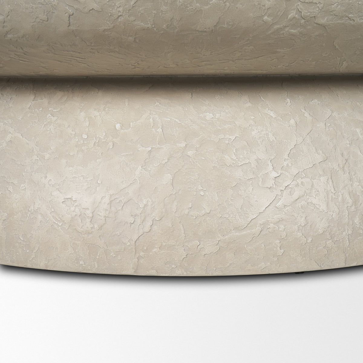 Mesa 48 Inch Round Stone Finish Coffee Table