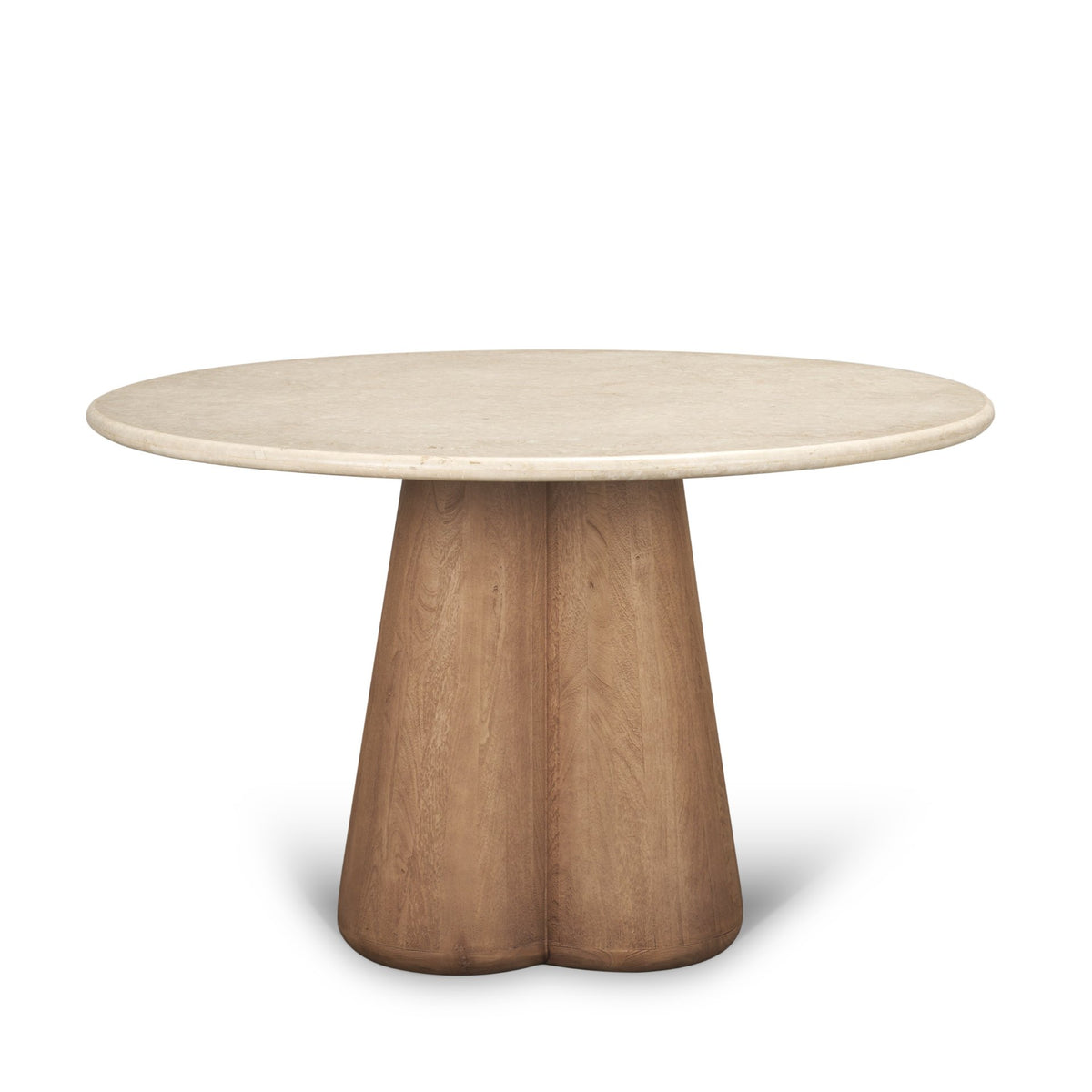 Marilyn 48 Inch Round Botticino Marble Dining Table