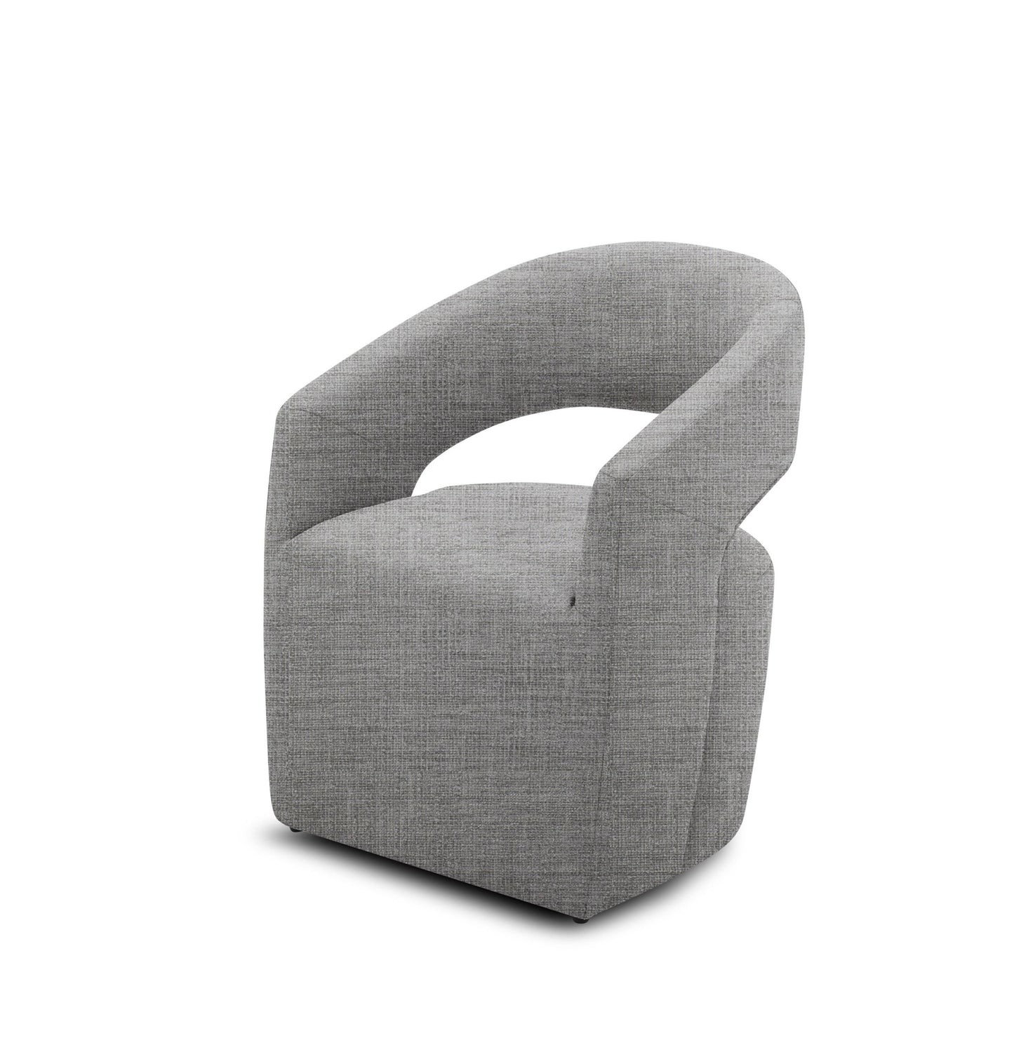 Modrest Angie - Modern Grey Fabric Accent Chair