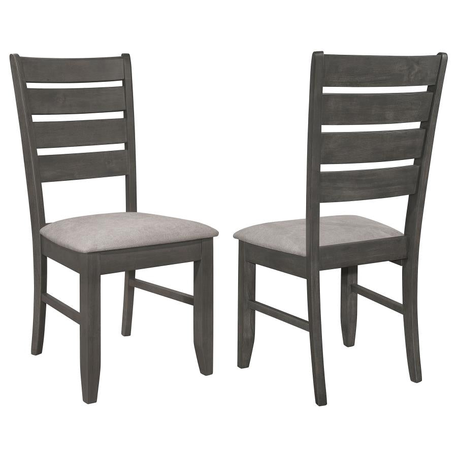 Dalila Dark Grey Dining Side Chair (Set of 2) β Modern Elegance and Comfortable Seating for Stylish Dining Rooms