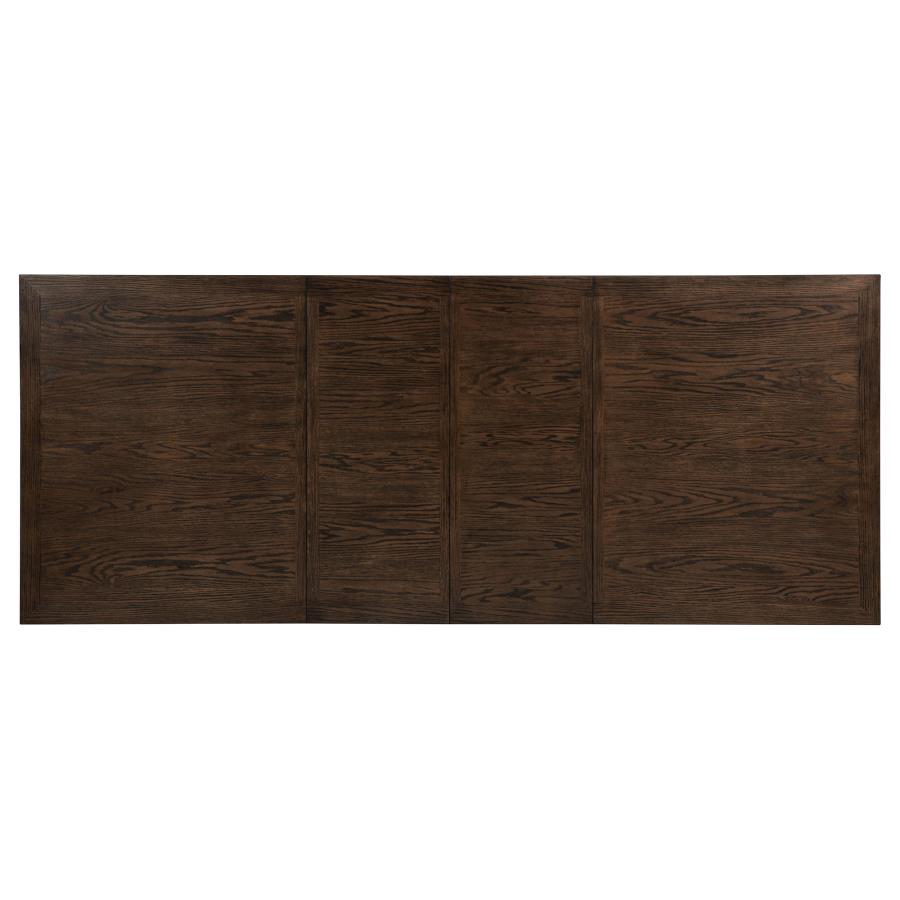 Ridgewell 9 Piece Dark Oak Rectangular Trestle Dining Table Set
