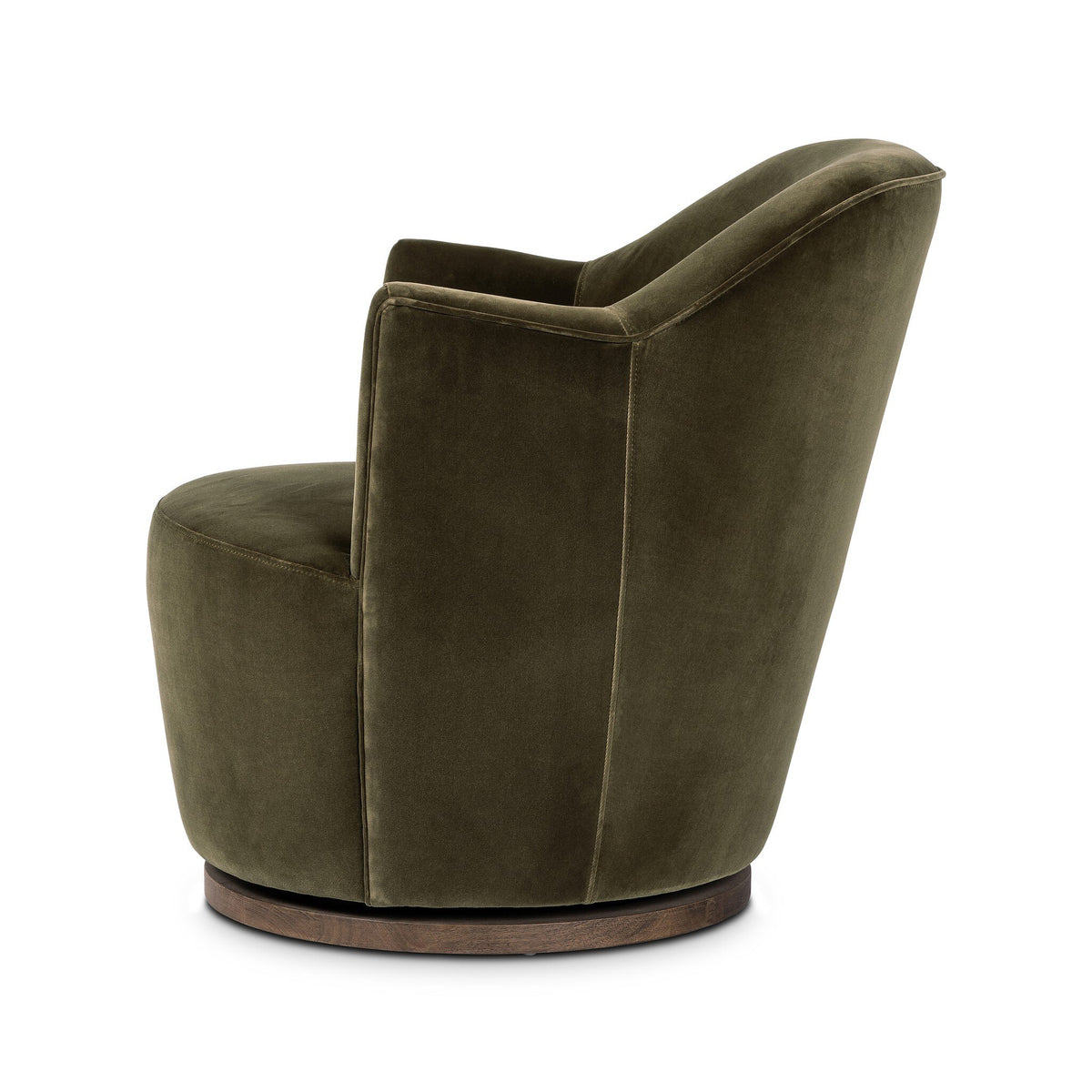 Aurora Swivel Chair Surrey Olive Performance Velvet