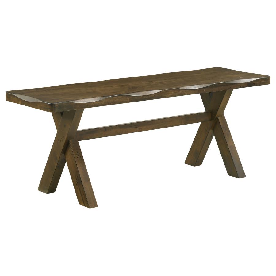 Alston 6 Piece Knotty Nutmeg Rectangular Dining Table Set