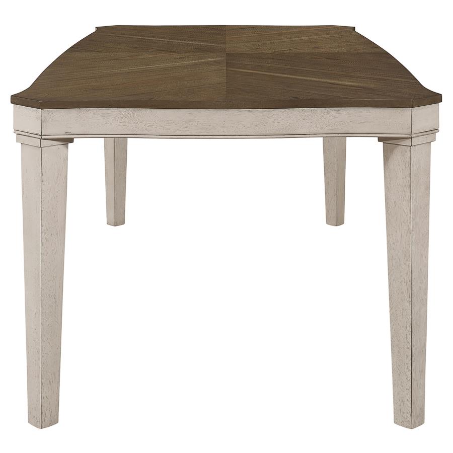 Ronnie Starburst Dining Table β Nutmeg & Rustic Cream for a Unique and Elegant Design
