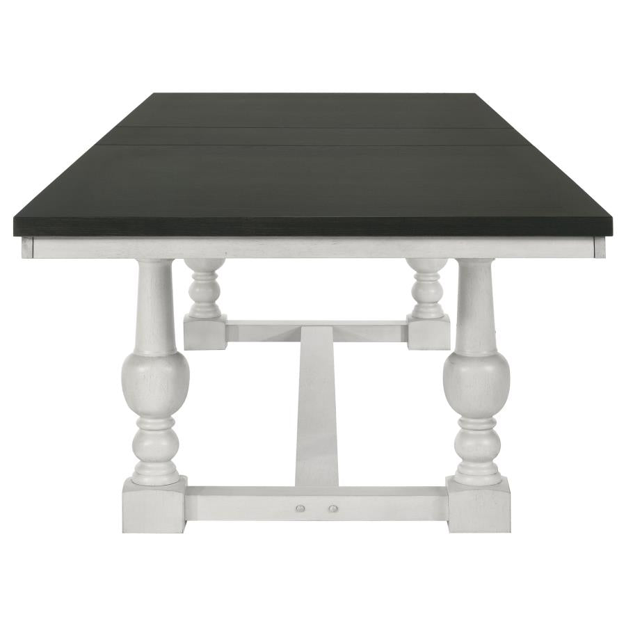 Aventine 5-piece Extension Leaf Dining Set β Vintage White for a Classic and Elegant Dining Experience