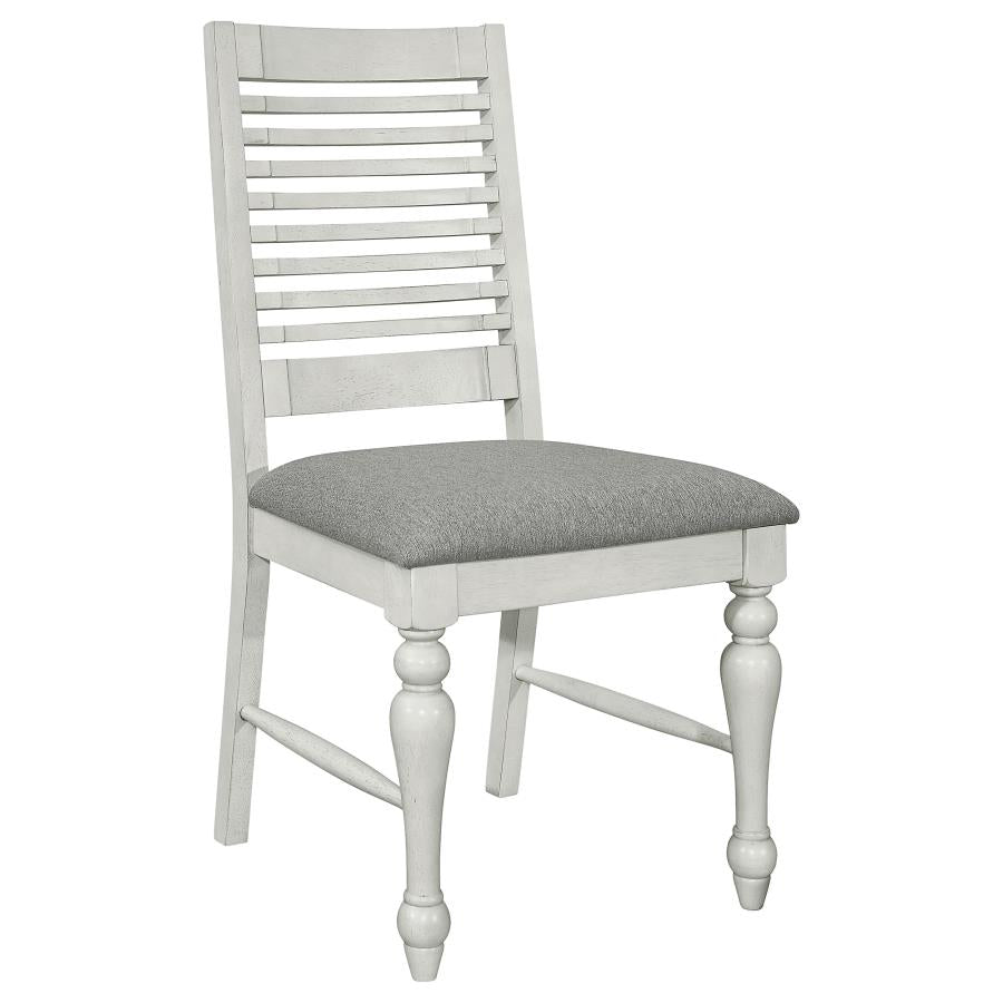 Aventine Wood Dining Side Chair Vintage White Set of 2 - Classic Elegance and Comfort
