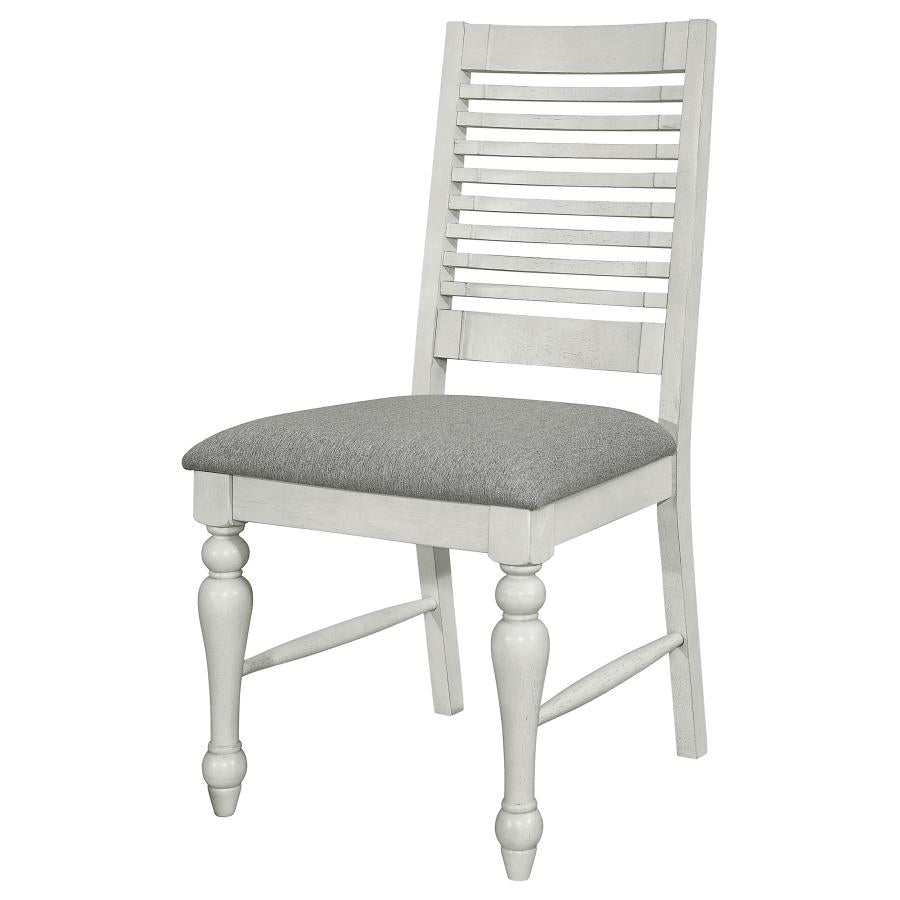 Aventine Wood Dining Side Chair Vintage White Set of 2 - Classic Elegance and Comfort