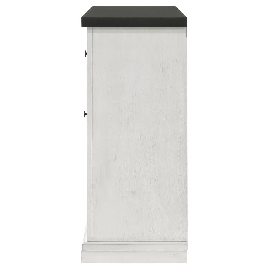Shop Aventine 5-Drawer Sideboard Buffet Cabinet Vintage White - Elegant Storage Solution