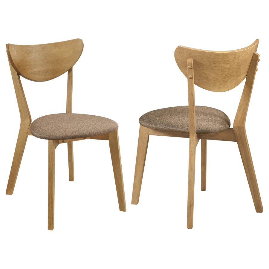 Elowen Dining Side Chairs (Set of 2) β Light Walnut & Brown Wood Finish for Elegant and Comfortable Dining Spaces