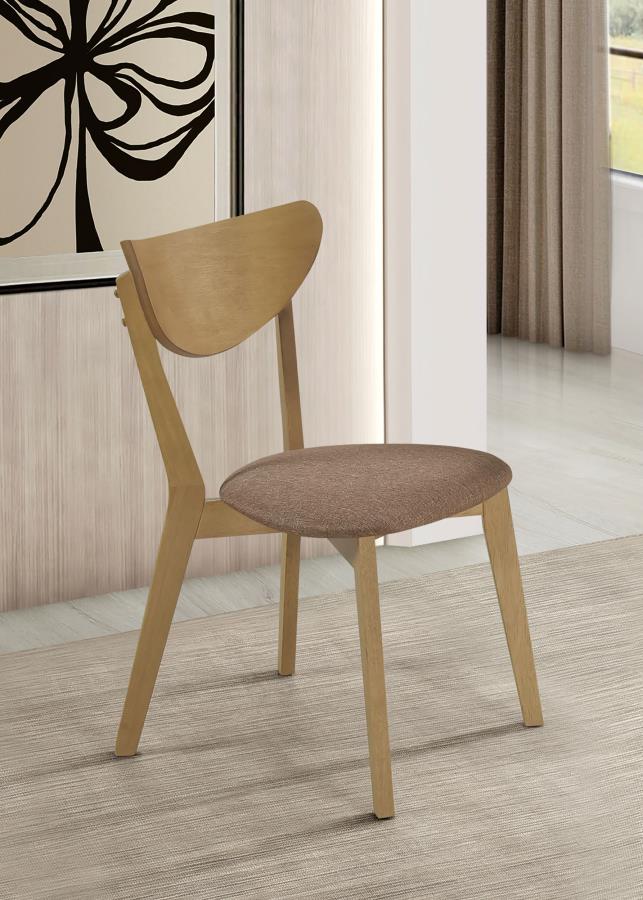 Elowen Dining Side Chairs (Set of 2) β Light Walnut & Brown Wood Finish for Elegant and Comfortable Dining Spaces