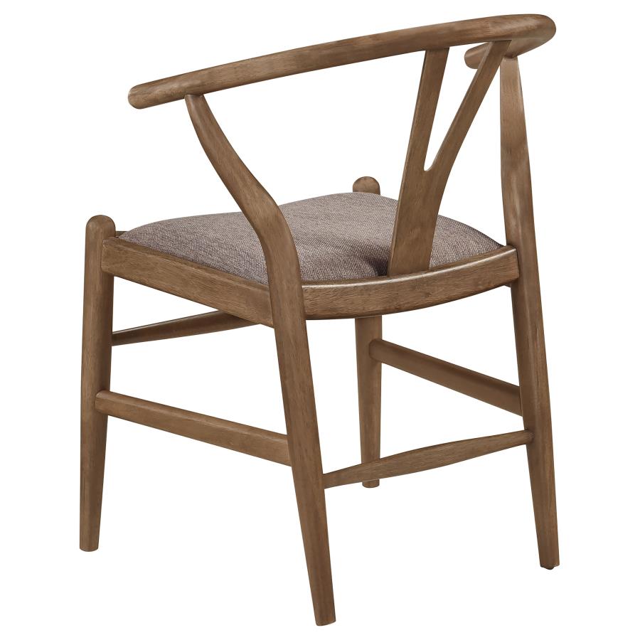 Set of 2 Dinah Wood Wishbone Dining Side Chairs – Walnut Finish | Modern Mid-Century Style