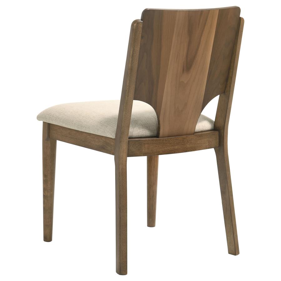 Crestmore 5-Piece 46-Inch Round Wood Dining Table Set Walnut - Warm and Stylish Dining Set for Any Space