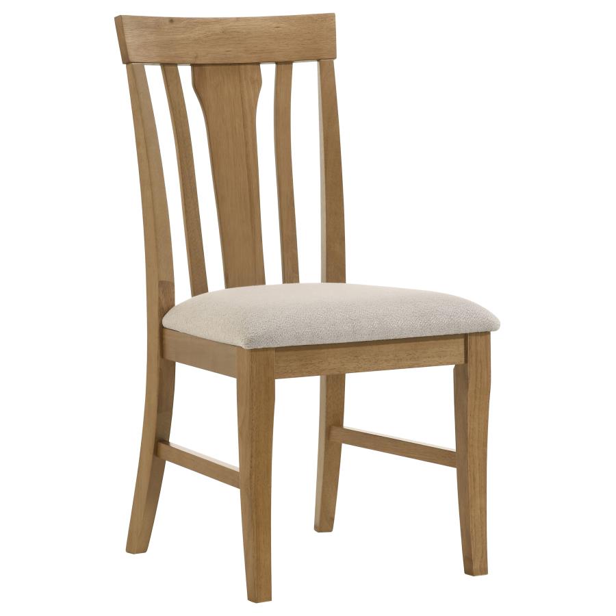 Hartville Dining Side Chairs (Set of 2) – Natural Light Brown Finish