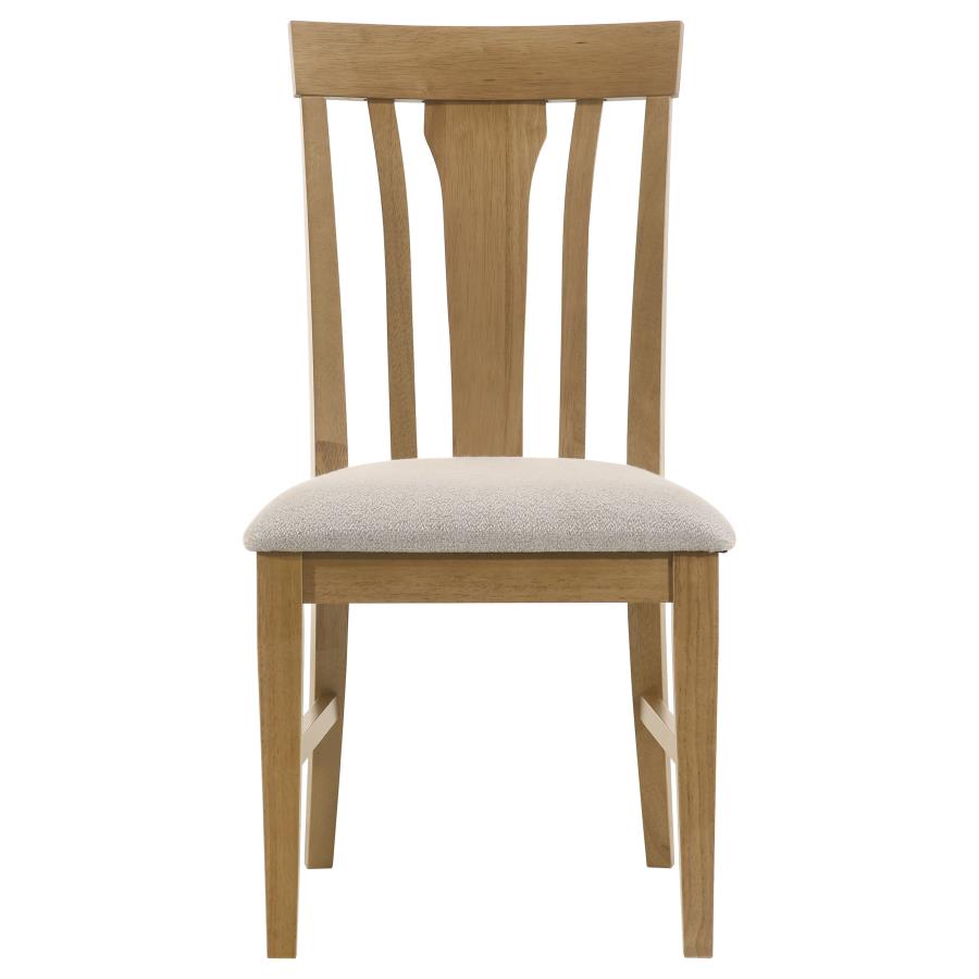 Hartville Dining Side Chairs (Set of 2) – Natural Light Brown Finish