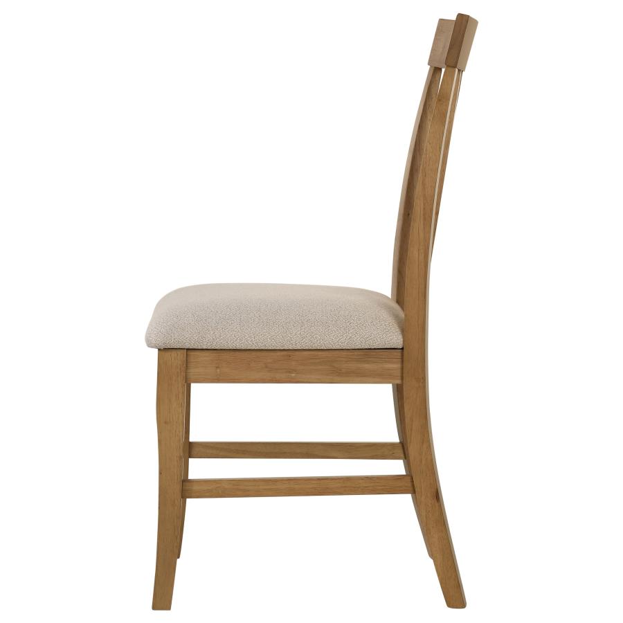 Hartville Dining Side Chairs (Set of 2) – Natural Light Brown Finish