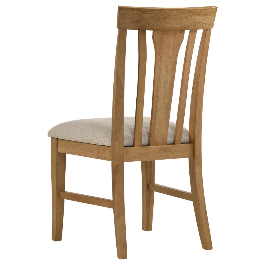 Hartville Dining Side Chairs (Set of 2) – Natural Light Brown Finish