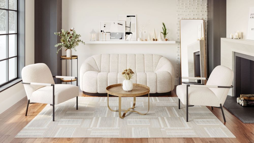 Riga Mirror Gold - Elegant & Stylish Wall Mirror with a Chic Gold Frame for a Touch of Luxury