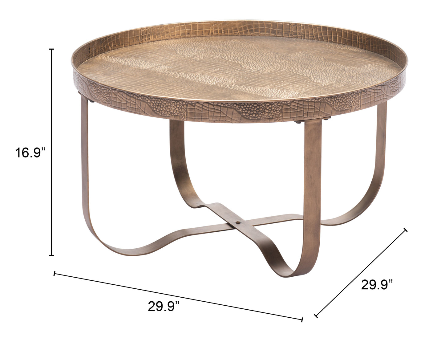 Vannes Coffee Table - Brass Elegant and Luxurious Coffee Table for Modern Living Spaces