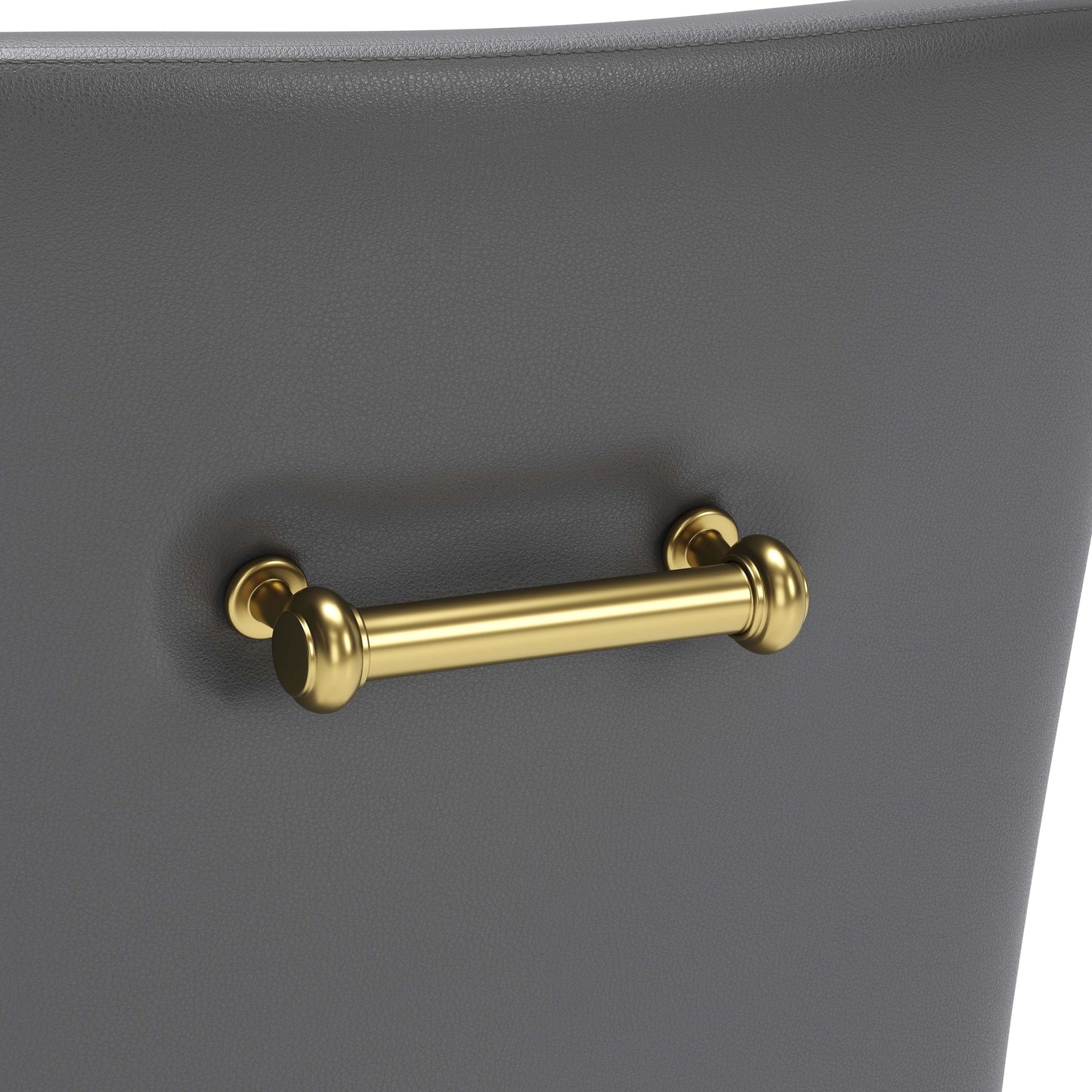 Maxine Dining Chair - Chic Gray & Gold Design for Contemporary Dining Rooms and Elegant Spaces