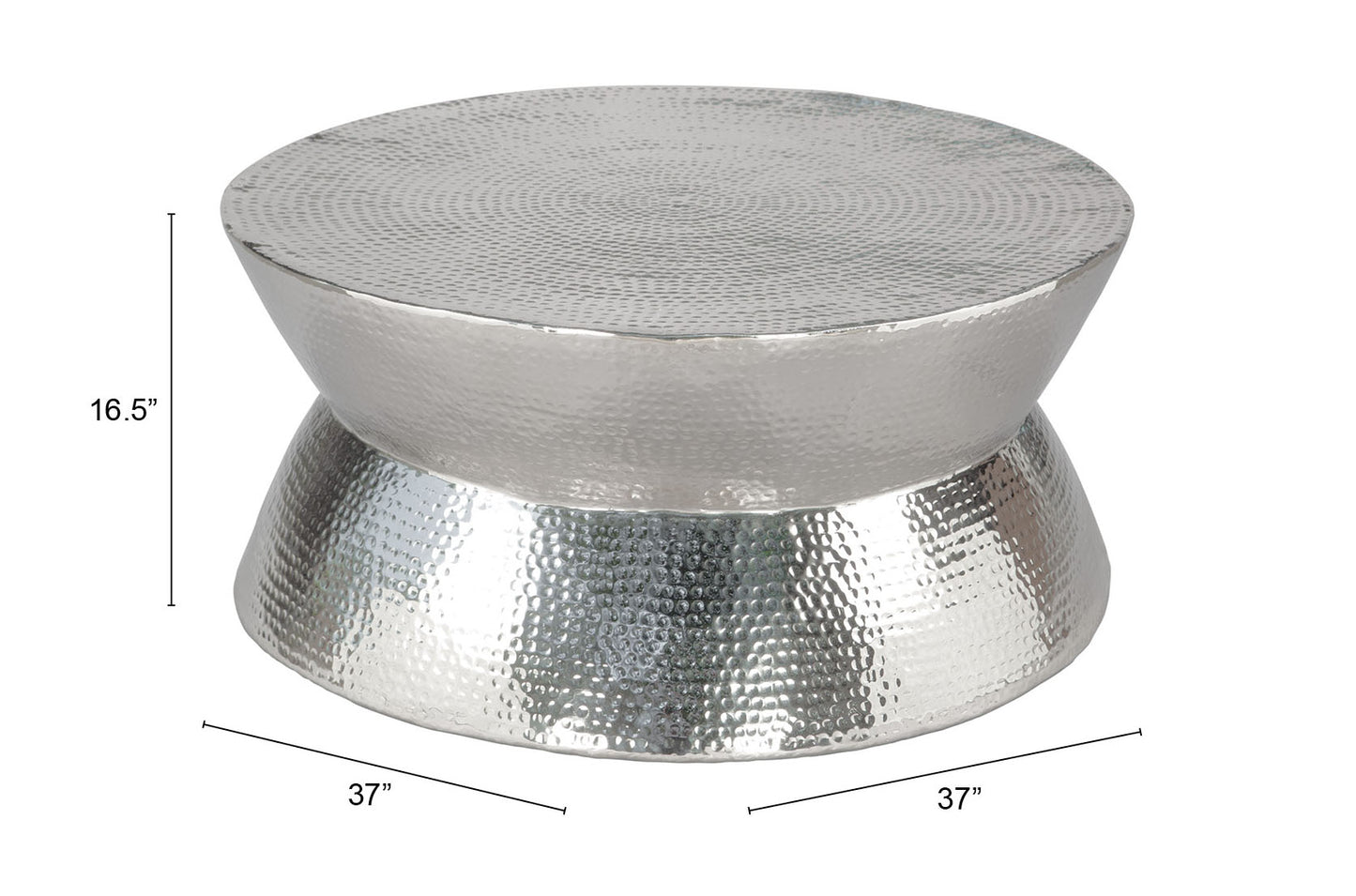 Madryn Coffee Table - Elegant Silver Design for Modern Living Rooms and Sophisticated Interiors