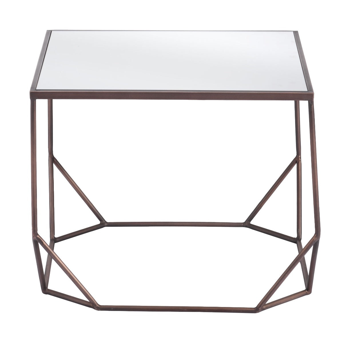 Arzon Coffee Table Set (2-Piece) - Bronze Elegant and Modern Coffee Tables for Contemporary Living Rooms