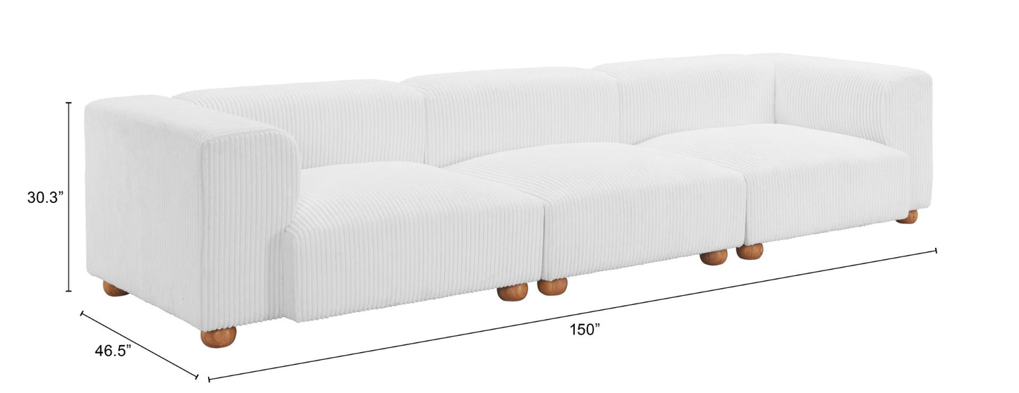 Tayte Sofa White β Stylish and Comfortable White Sofa for Contemporary Living Rooms