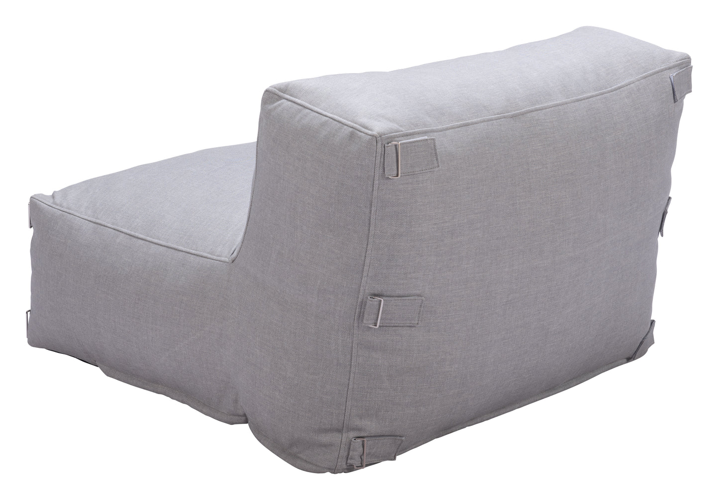 Luanda Middle Chair Gray - Contemporary & Comfortable Middle Chair with a Chic Gray Upholstery, Perfect for Modular Seating Arrangements