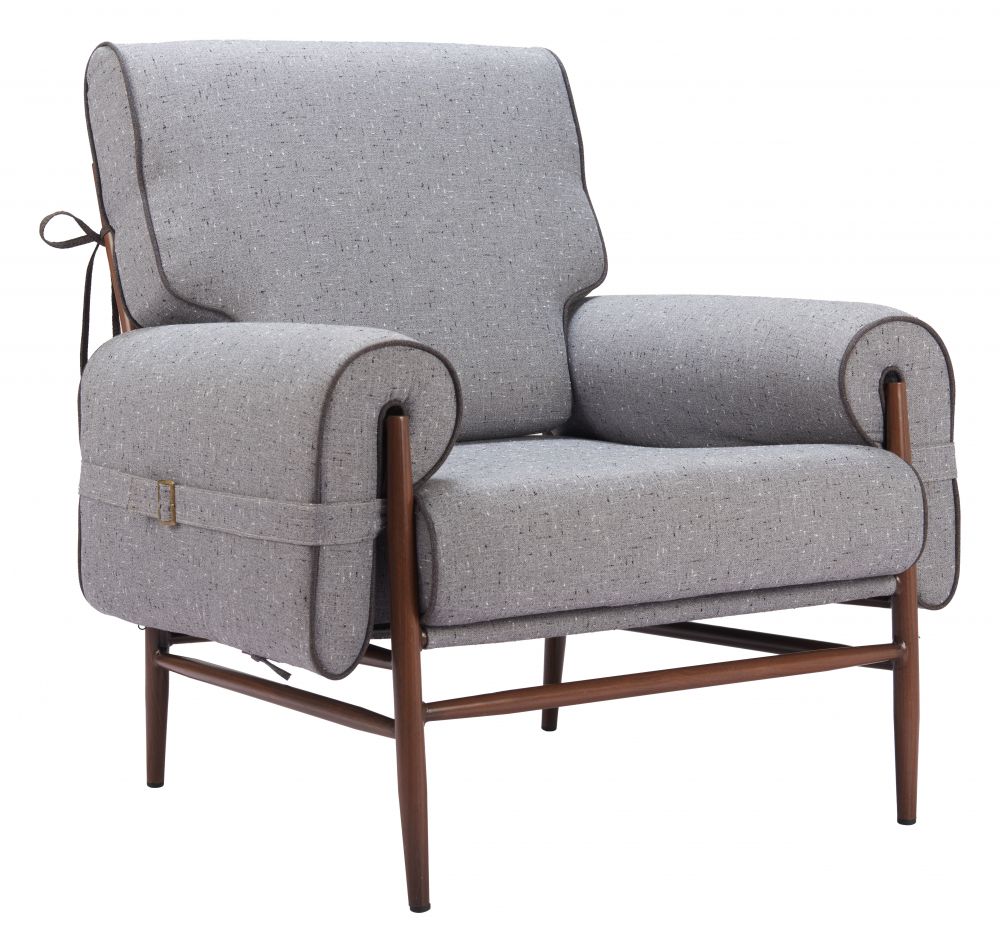 Klem Accent Chair Gray β Modern and Comfortable Gray Accent Chair for Living Room or Bedroom Decor