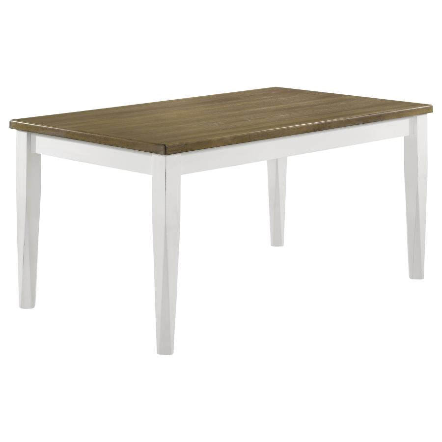 Appleton 7-Piece Rectangular Dining Set Distressed White - Classic and Charming Dining Set for Any Home
