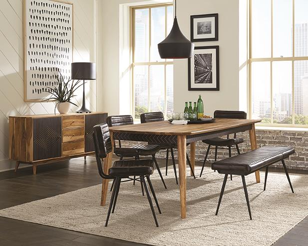 Partridge Wooden Dining Table Natural Sheesham β Elegant and Durable with a Timeless Rustic Appeal
