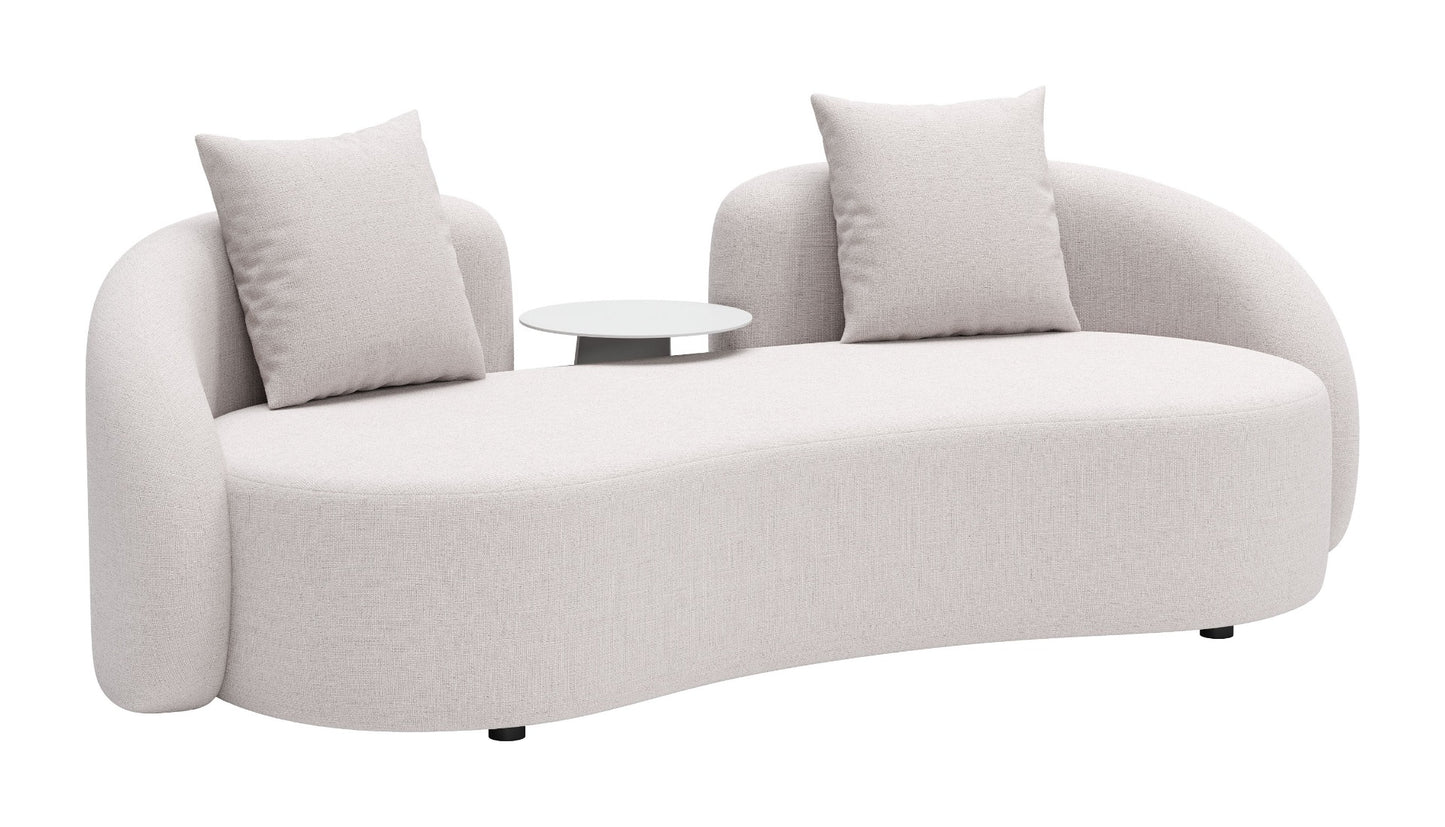 Sunny Isles Loveseat Beige - Stylish & Comfortable Loveseat with a Neutral Beige Upholstery for a Relaxing, Modern Vibe
