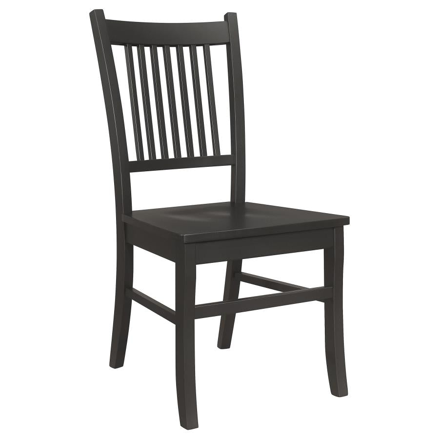 Marbrisa 7-Piece Dining Set β Matte Black Rectangular Table for Sleek and Sophisticated Spaces