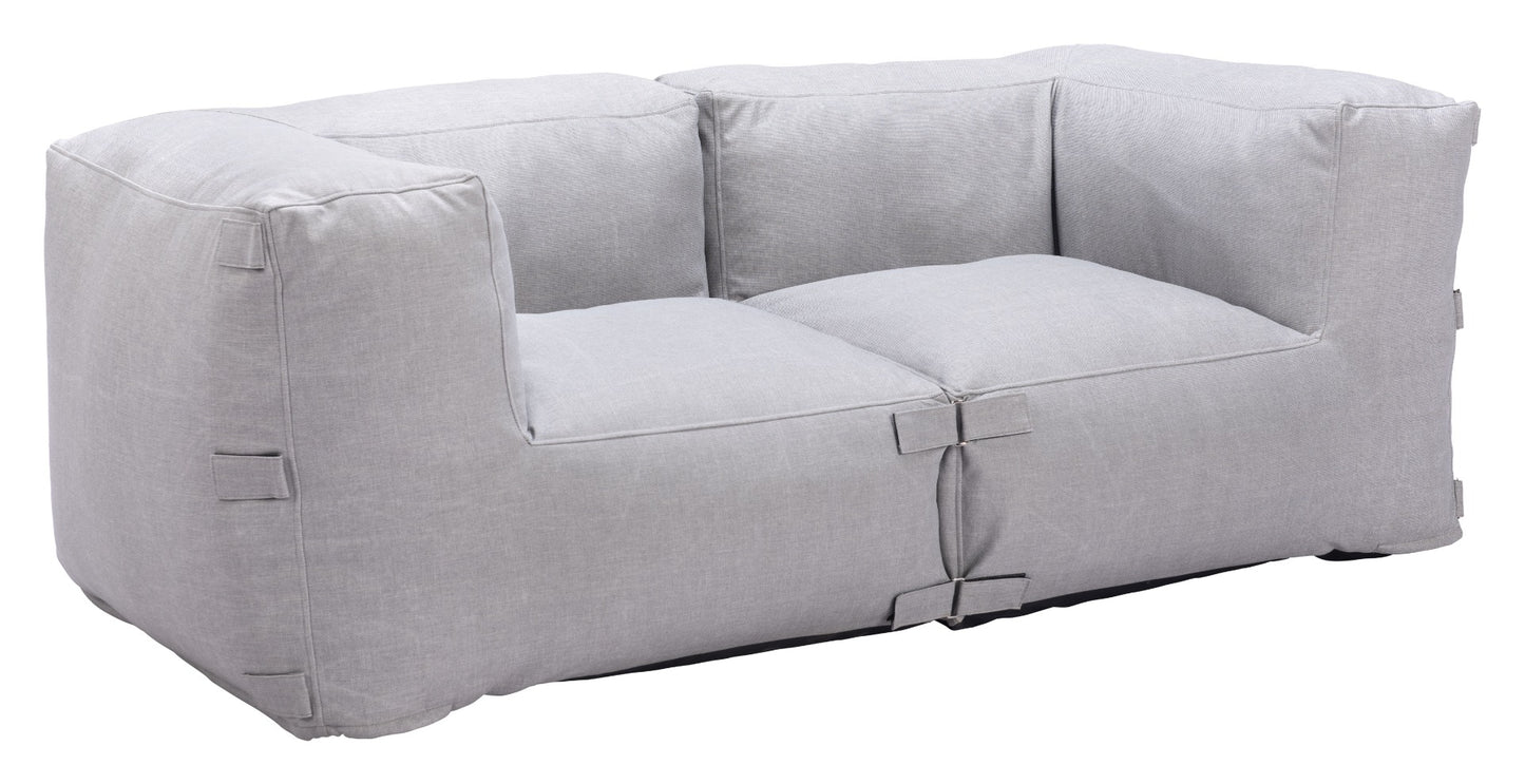 Luanda Middle Chair Gray - Contemporary & Comfortable Middle Chair with a Chic Gray Upholstery, Perfect for Modular Seating Arrangements