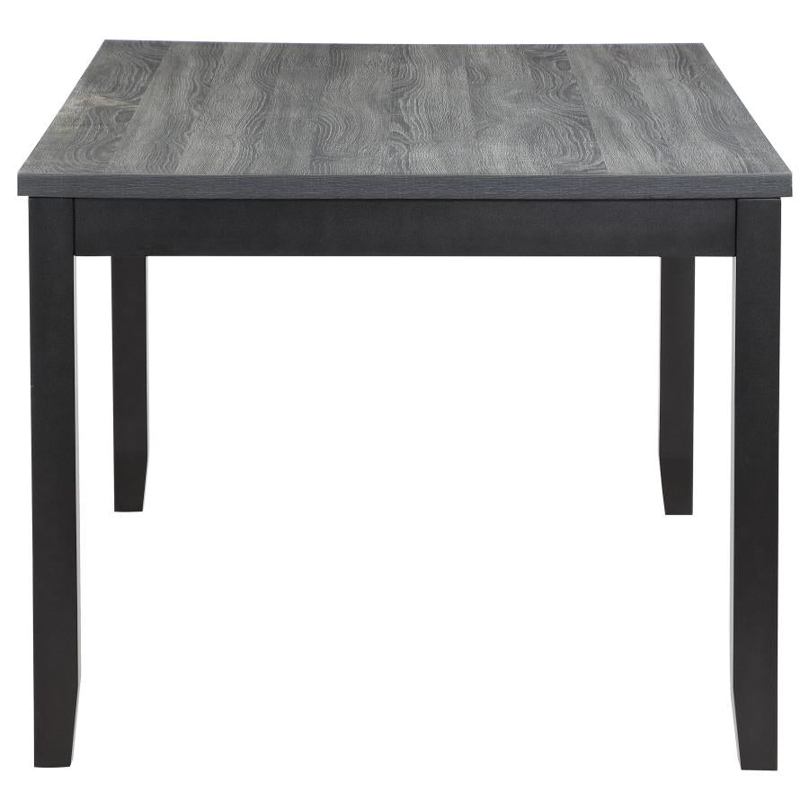 Barlow 6-Piece Rectangular Dining Set in Grey and Black - Modern and Stylish Dining Set for a Sophisticated Dining Experience