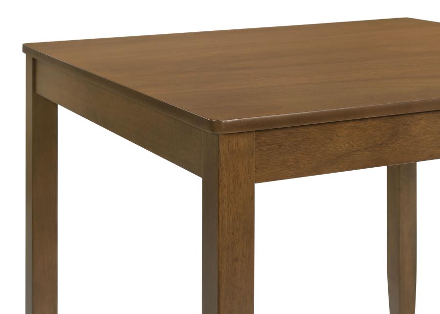 Parkwood 5-Piece Square Dining Table Set Honey Brown - Warm and Inviting Dining Set for Any Home