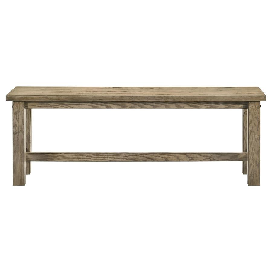 Cardova 6-Piece Extension Dining Table Set in Vineyard Oak - Solid Wood Dining Room Furniture