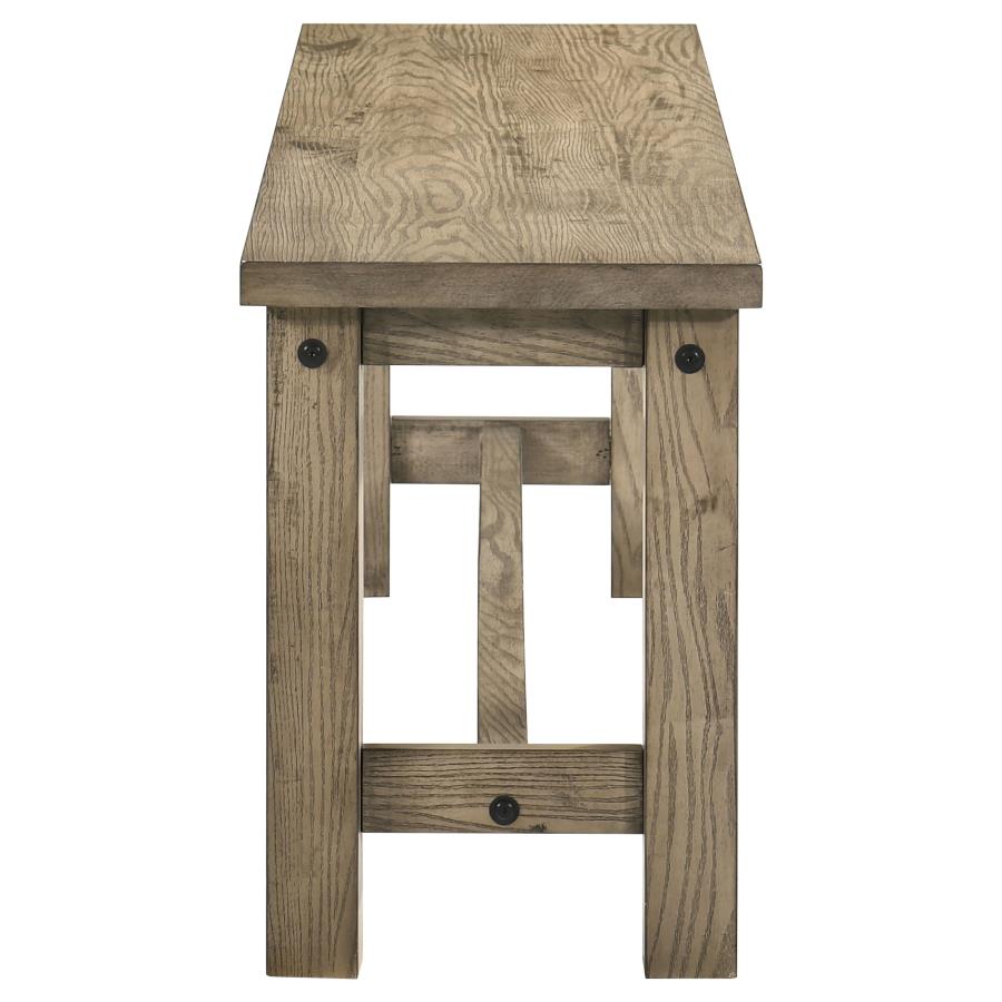 Cardova 6-Piece Extension Dining Table Set in Vineyard Oak - Solid Wood Dining Room Furniture