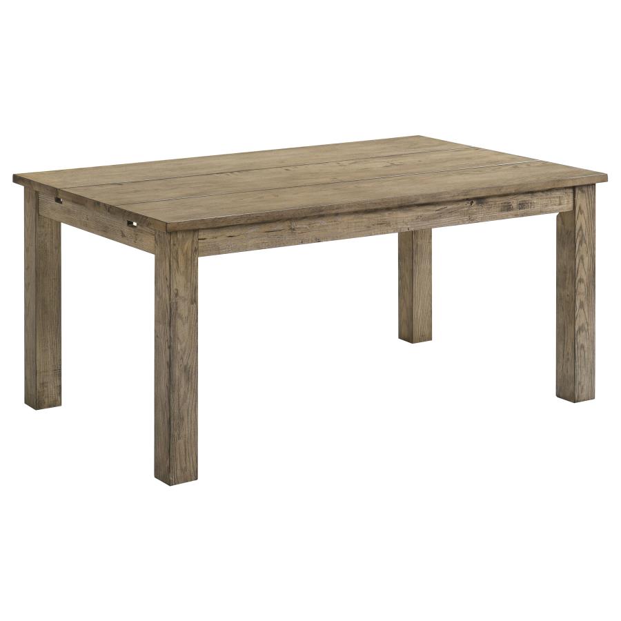 Cardova 87-Inch Solid Wood Extension Dining Table in Vineyard Oak - Spacious Family Table