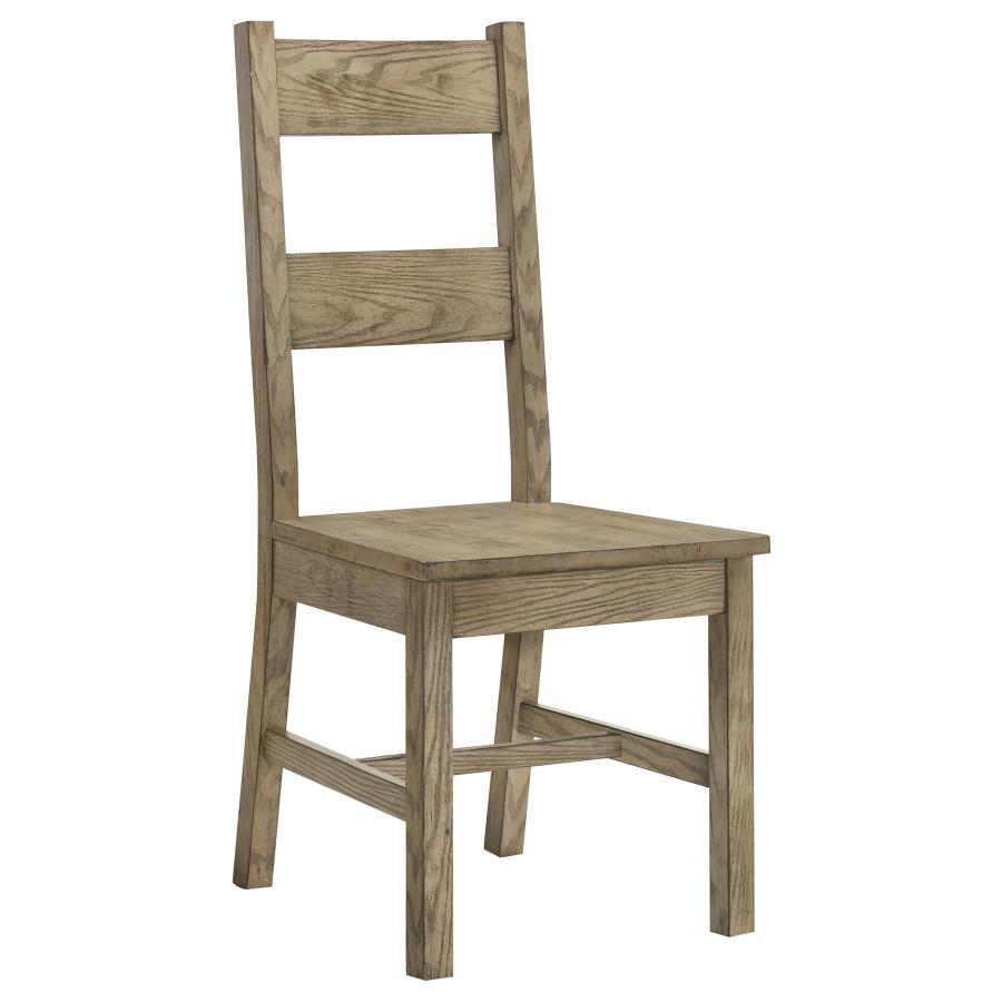 Cardova Vineyard Oak Solid Wood Dining Side Chairs (Set of 2) - Sturdy & Stylish Seating