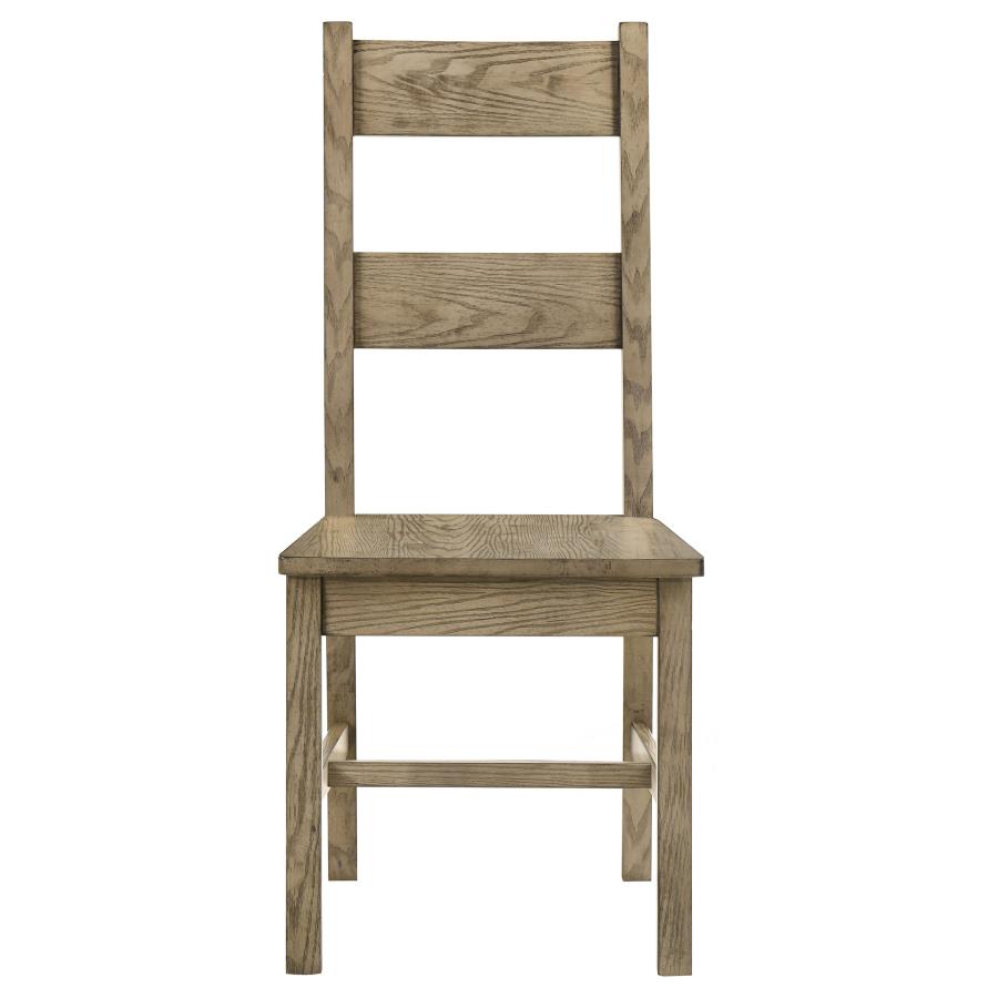 Cardova Vineyard Oak Solid Wood Dining Side Chairs (Set of 2) - Sturdy & Stylish Seating