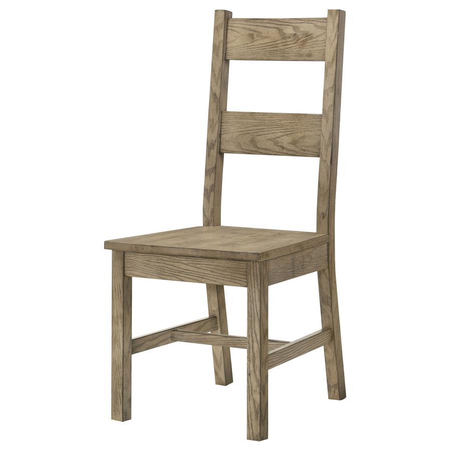 Cardova Vineyard Oak Solid Wood Dining Side Chairs (Set of 2) - Sturdy & Stylish Seating
