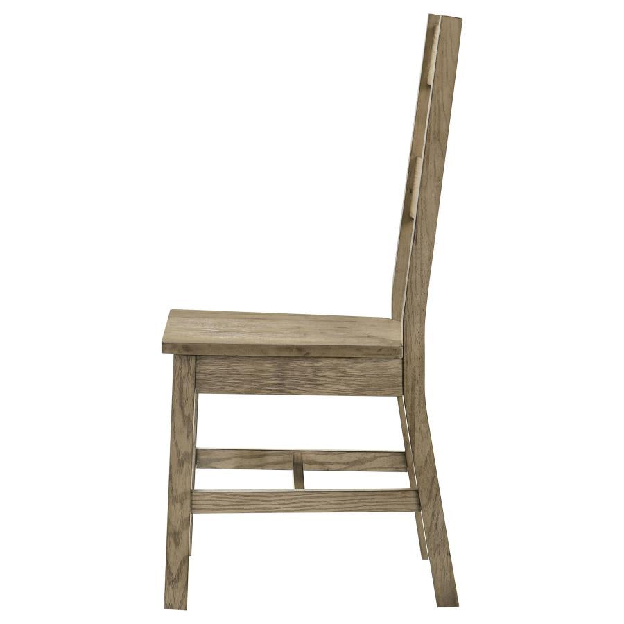 Cardova Vineyard Oak Solid Wood Dining Side Chairs (Set of 2) - Sturdy & Stylish Seating