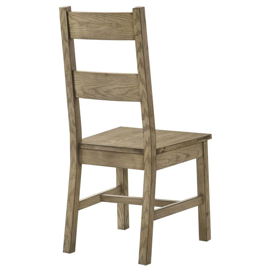 Cardova Vineyard Oak Solid Wood Dining Side Chairs (Set of 2) - Sturdy & Stylish Seating