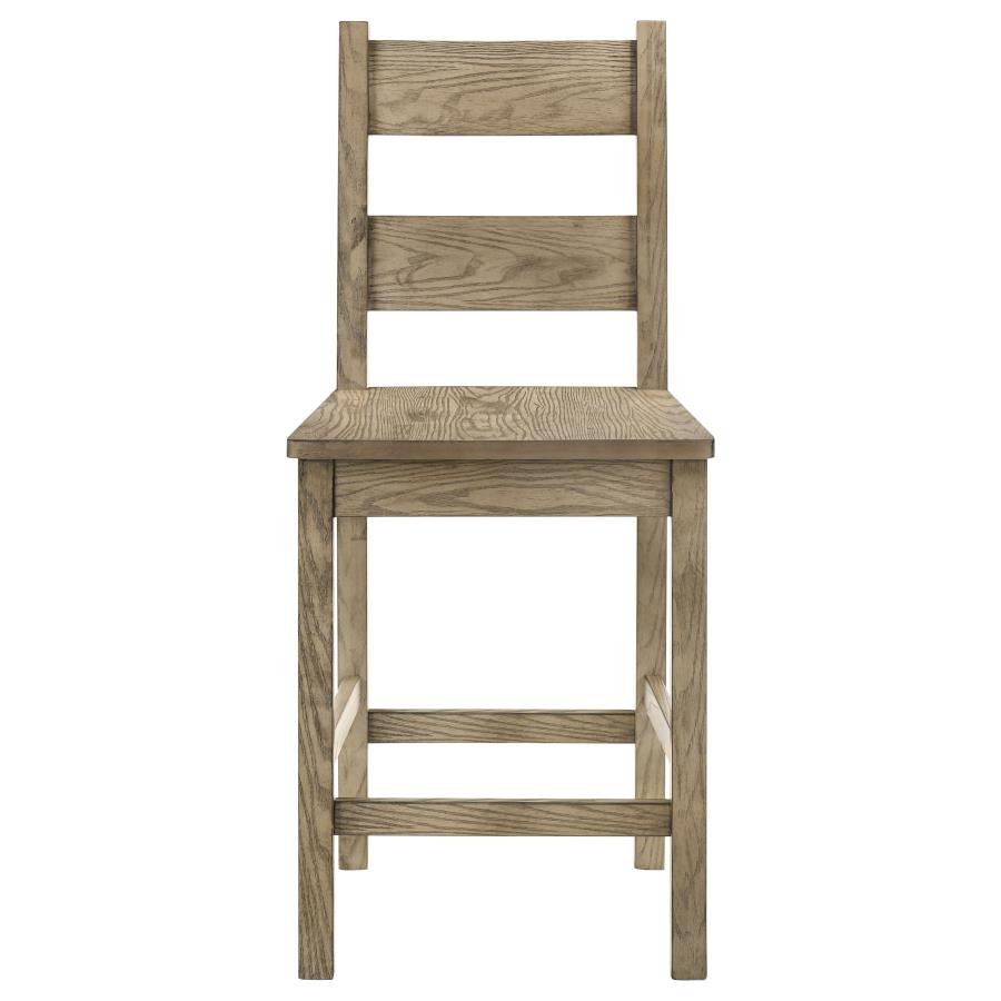 Cardova 5-Piece Counter Height Dining Set in Vineyard Oak - Stylish Space-Saving Dining Furniture