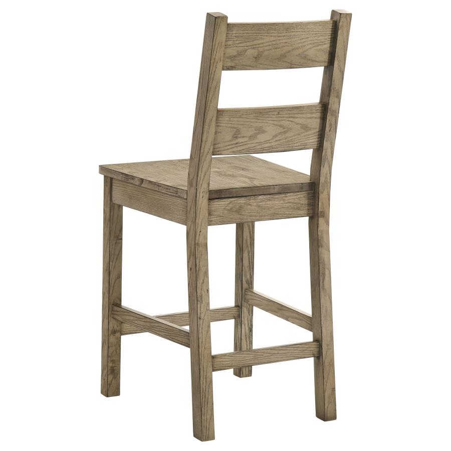 Cardova 5-Piece Counter Height Dining Set in Vineyard Oak - Stylish Space-Saving Dining Furniture
