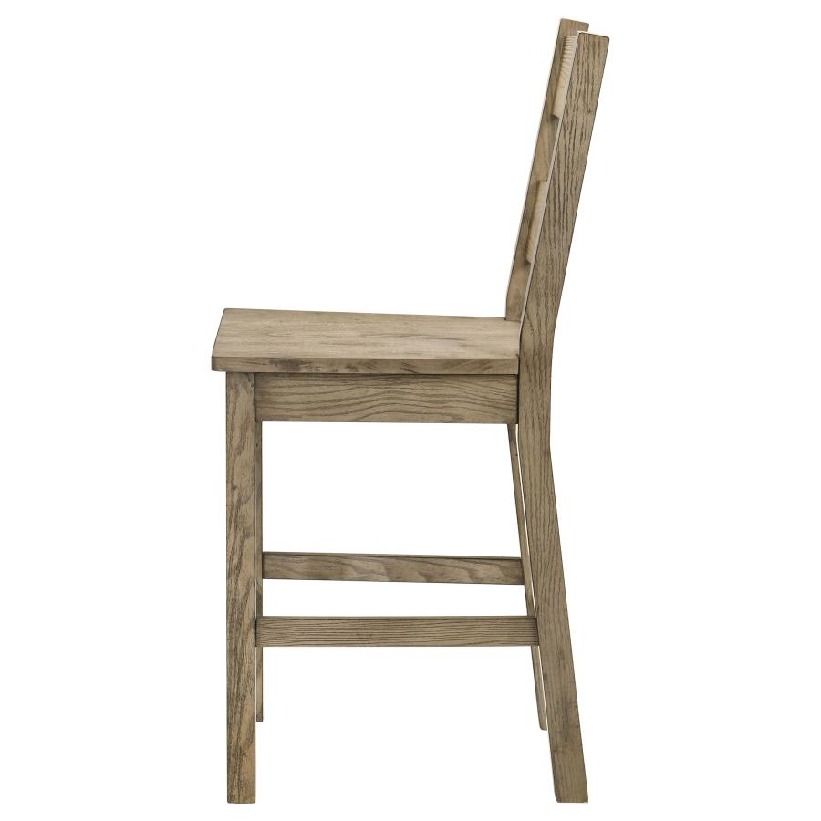 Cardova Vineyard Oak Counter Height Dining Chairs (Set of 2) - Stylish & Comfortable Seating